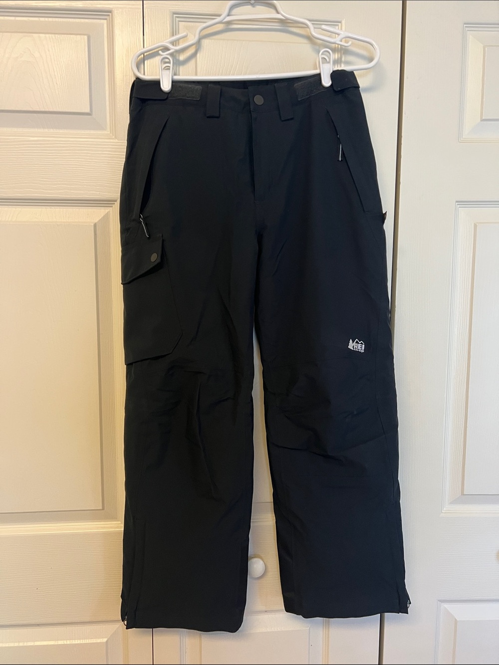 REI Kids Black Outdoor Insulated Ski Pants
